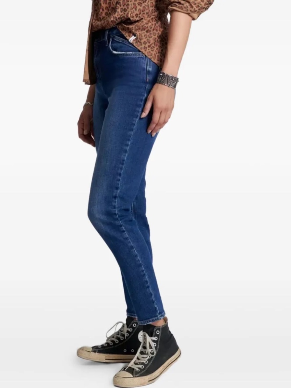 One Teaspoon Legends High Waist Straight Leg Denim Jeans Rodeo Blue 23 - Picture 5 of 13